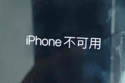 益阳苹果服务网点分享锁屏界面显示“iPhone 不可用”如何解决 